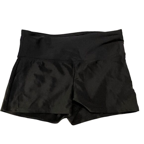 Forever 21 Black Bike Workout Shorts Medium - Picture 1 of 7